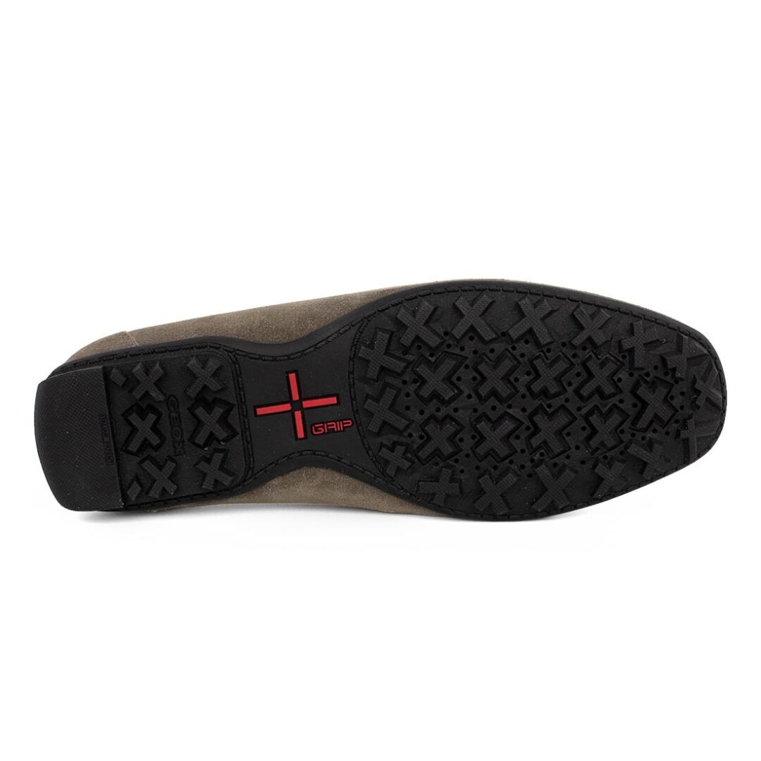 GEOX ΑΝΔΡΙΚΑ ΔΕΡΜΑΤΙΝΑ ΜΟΚΑΣΙΝΙΑ KOSMOPOLIS + GRIP B DOVE GREY SUEDE - Image 4