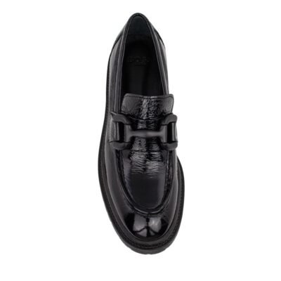 BOSS SHOES ΓΥΝΑΙΚΕΙΑ ΔΕΡΜΑΤΙΝΑ LOAFERS XW7374 BLACK - Image 5