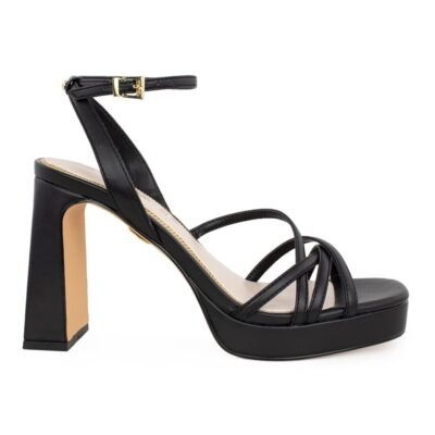 BUFFALO ΓΥΝΑΙΚΕΙΑ ΠΕΔΙΛΑ CHERRY CAGE VEGAN NAPPA BLACK