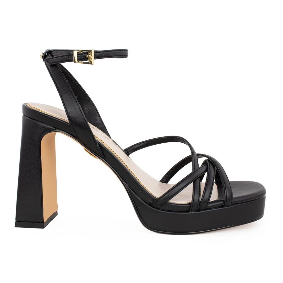 BUFFALO ΓΥΝΑΙΚΕΙΑ ΠΕΔΙΛΑ CHERRY CAGE VEGAN NAPPA BLACK