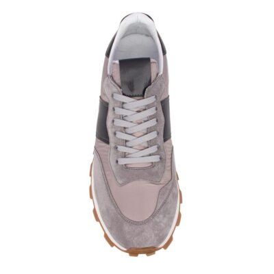 PERLAMODA ΑΝΔΡΙΚΑ ΔΕΡΜΑΤΙΝΑ SNEAKERS 7200209 GREY - Image 5