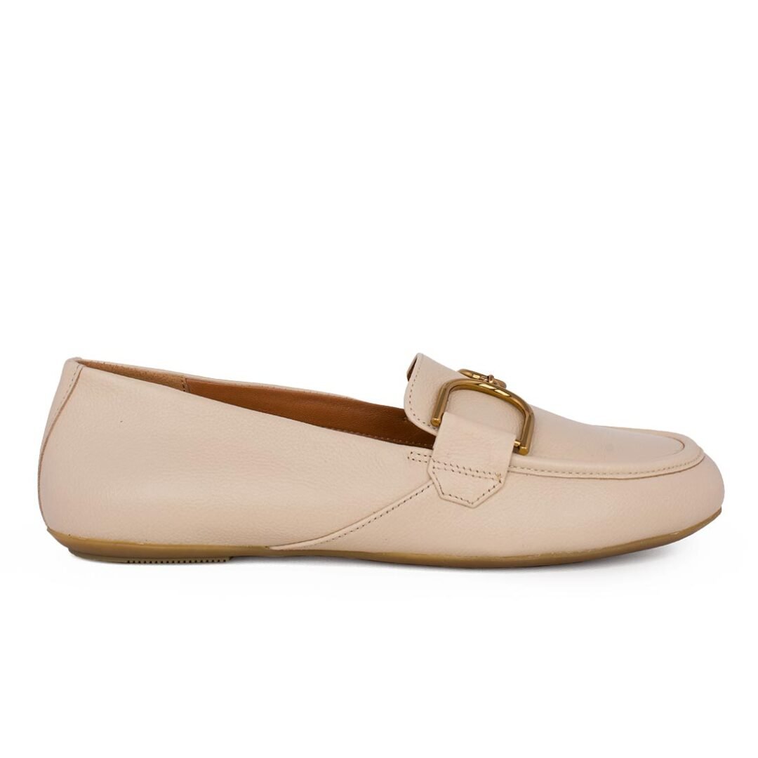 GEOX ΓΥΝΑΙΚΕΙΑ ΔΕΡΜΑΤΙΝΑ DRIVER LOAFERS D PALMARIA J LIGHT SAND