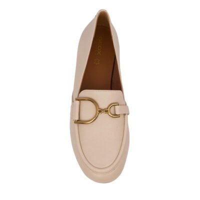 GEOX ΓΥΝΑΙΚΕΙΑ ΔΕΡΜΑΤΙΝΑ DRIVER LOAFERS D PALMARIA J LIGHT SAND - Image 5
