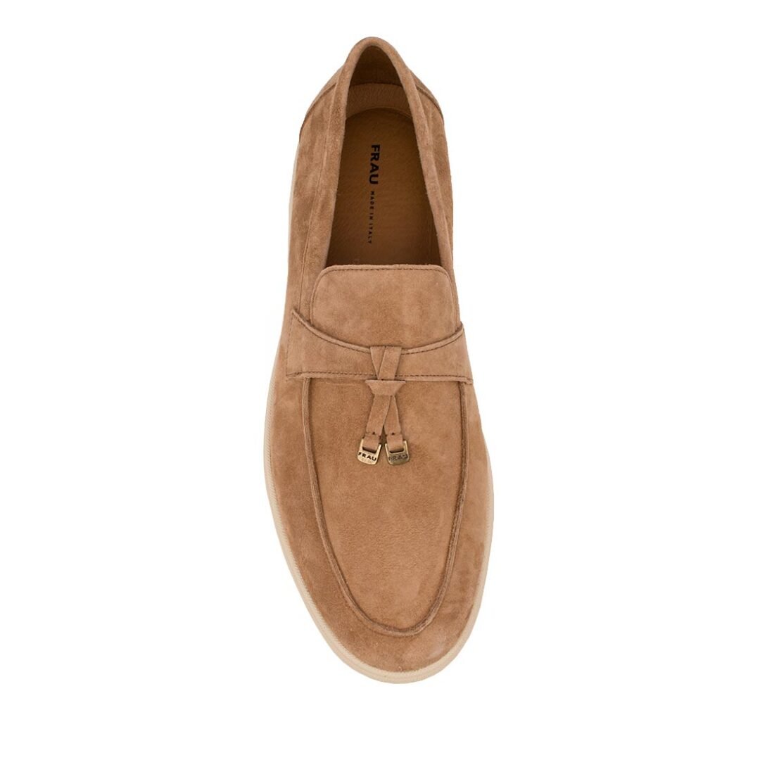 FRAU ΑΝΔΡΙΚΑ ΔΕΡΜΑΤΙΝΑ LOAFERS 32B2 15542 COCCO SUEDE - Image 5