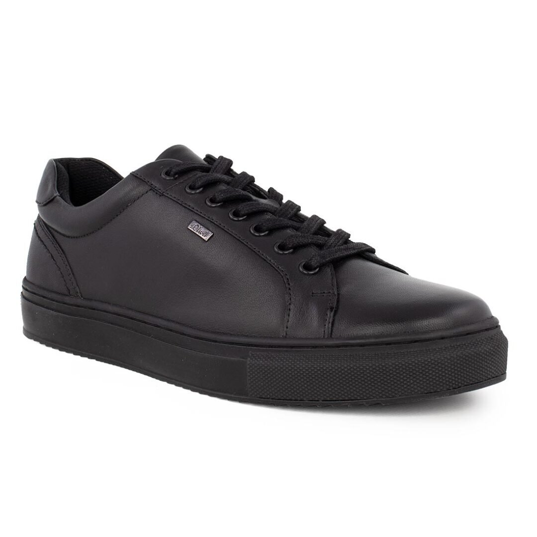 S.OLIVER ΑΝΔΡΙΚΑ ΔΕΡΜΑΤΙΝΑ CASUAL ΠΑΠΟΥΤΣΙΑ 5-13605-41 001 BLACK - Image 2