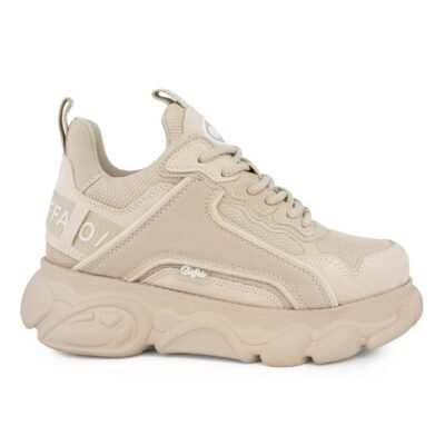 BUFFALO ΓΥΝΑΙΚΕΙΑ SNEAKERS CLD CHAI CREAM NUBUCK