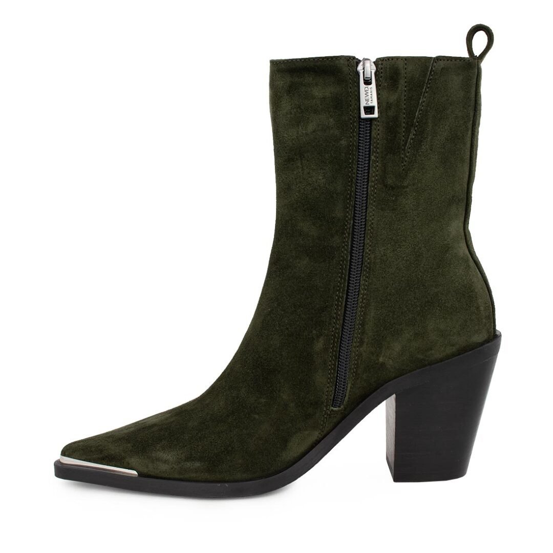 NEWD BY TAMARIS ΓΥΝΑΙΚΕΙΕΣ ΔΕΡΜΑΤΙΝΕΣ COWBOY BOOTS 1-25000-41 722 OLIVE - Image 3