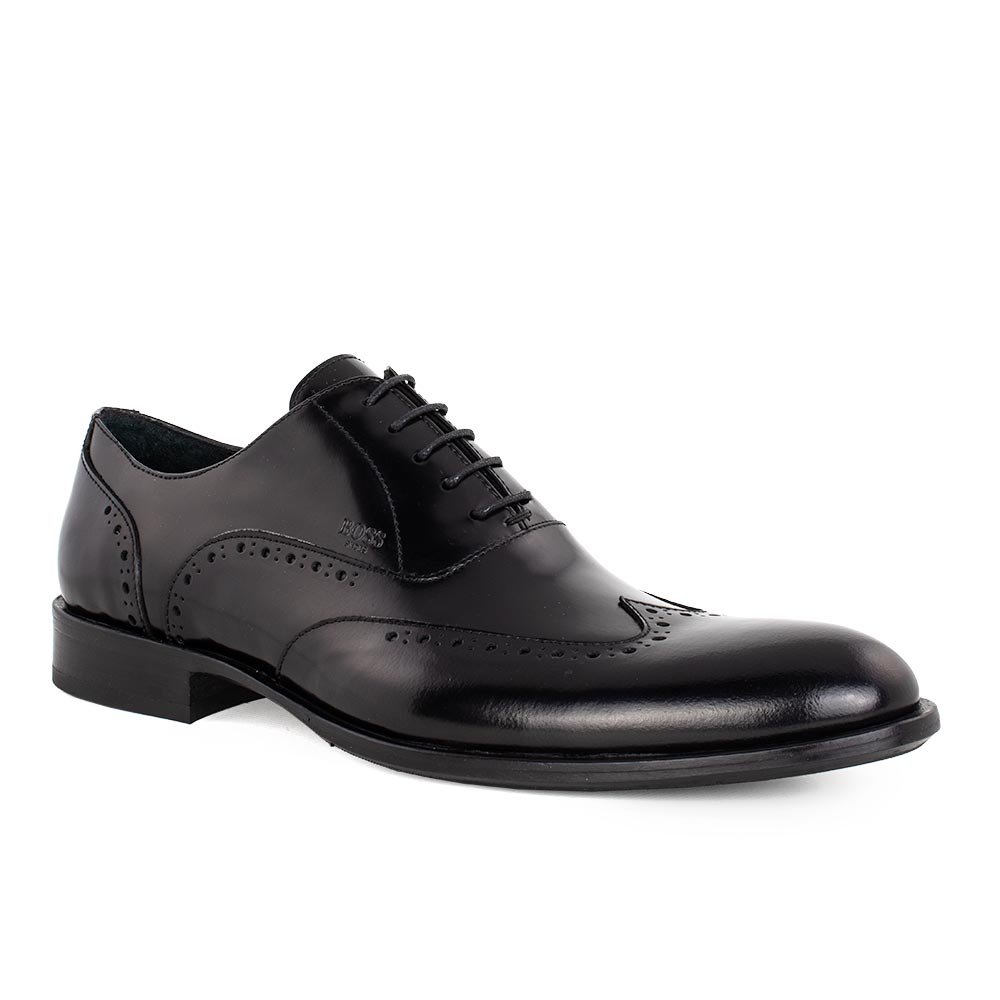 BOSS SHOES ΑΝΔΡΙΚΑ ΚΛΑΣΙΚΑ ΔΕΡΜΑΤΙΝΑ ΠΑΠΟΥΤΣΙΑ S5629 ΜΑΥΡΑ - Image 2