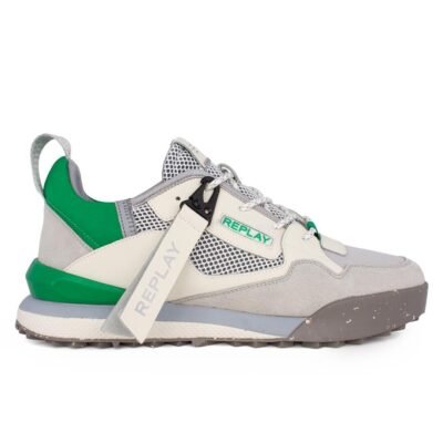 REPLAY ΑΝΔΡΙΚΑ SNEAKERS FIELD 2.0 WIND RS8L0006L 3375 WHITE/GREY/GREEN