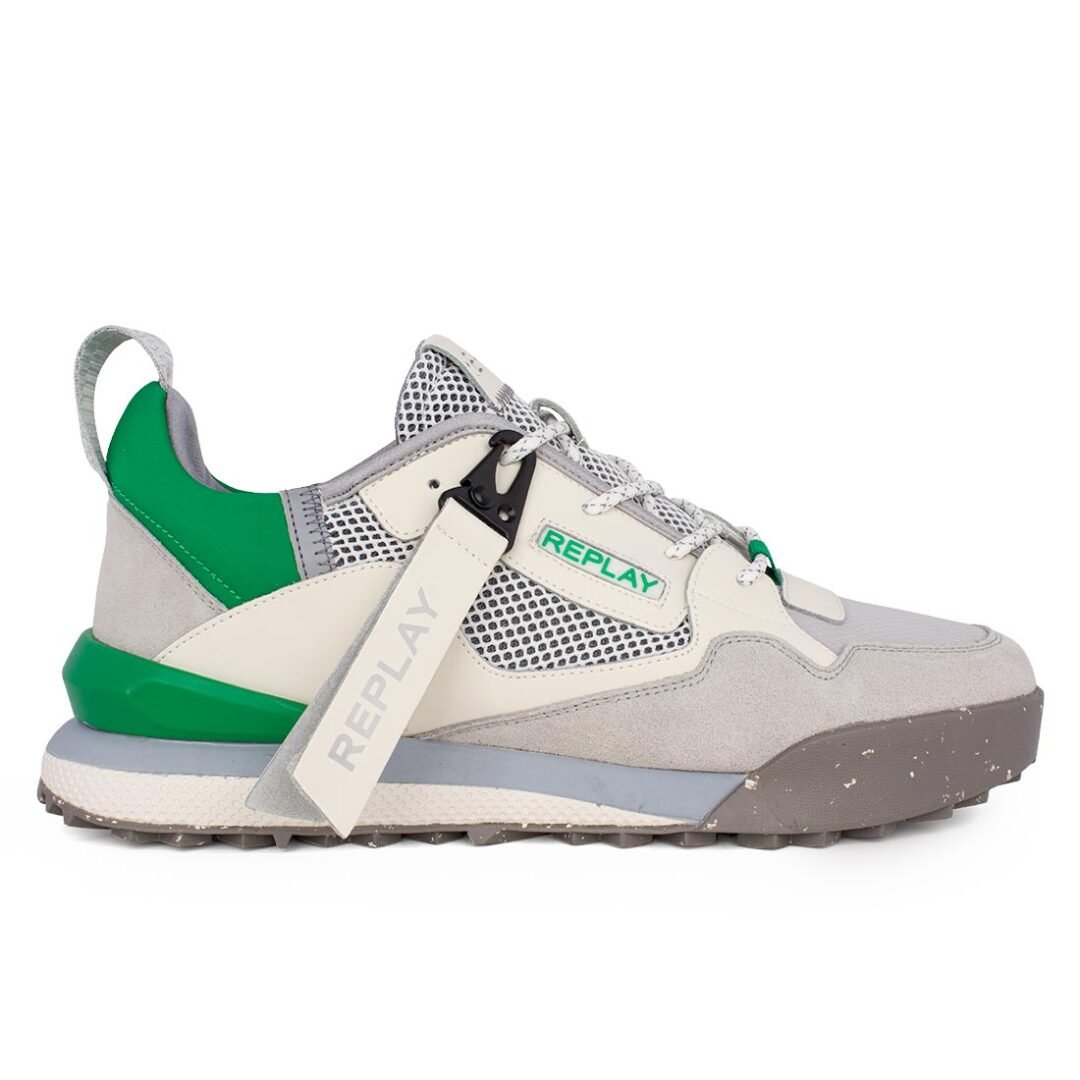 REPLAY ΑΝΔΡΙΚΑ SNEAKERS FIELD 2.0 WIND RS8L0006L 3375 WHITE/GREY/GREEN
