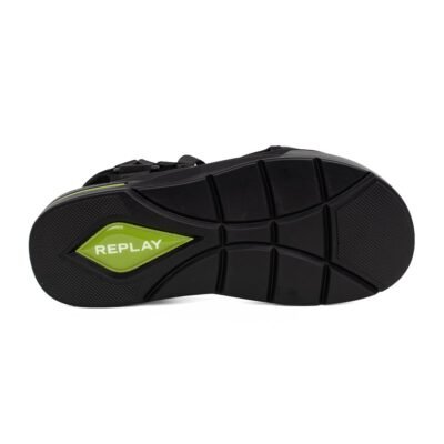 REPLAY ΑΝΔΡΙΚΑ ΣΑΝΔΑΛΙΑ SPACE WEB RF3D0002T ΜΑΥΡΑ - Image 4