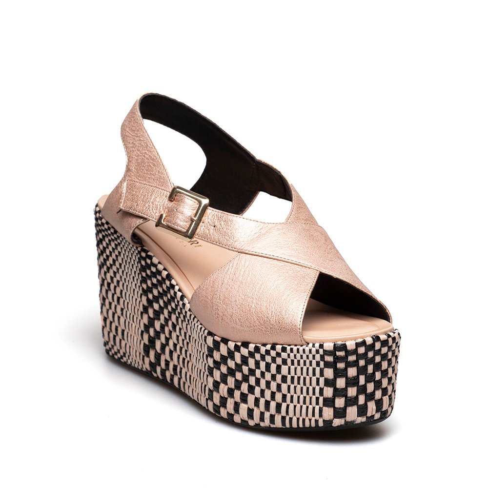 PAOLA FERRI ΓΥΝΑΙΚΕΙΕΣ ΔΕΡΜΑΤΙΝΕΣ ΠΛΑΤΦΟΡΜΕΣ D7422 ROSA - Image 2