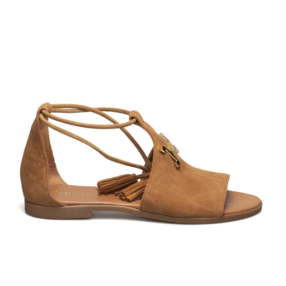 KRICKET ΓΥΝΑΙΚΕΙΑ ΔΕΡΜΑΤΙΝΑ FLAT ΣΑΝΔΑΛΙΑ 20225 ΤΑΜΠΑ