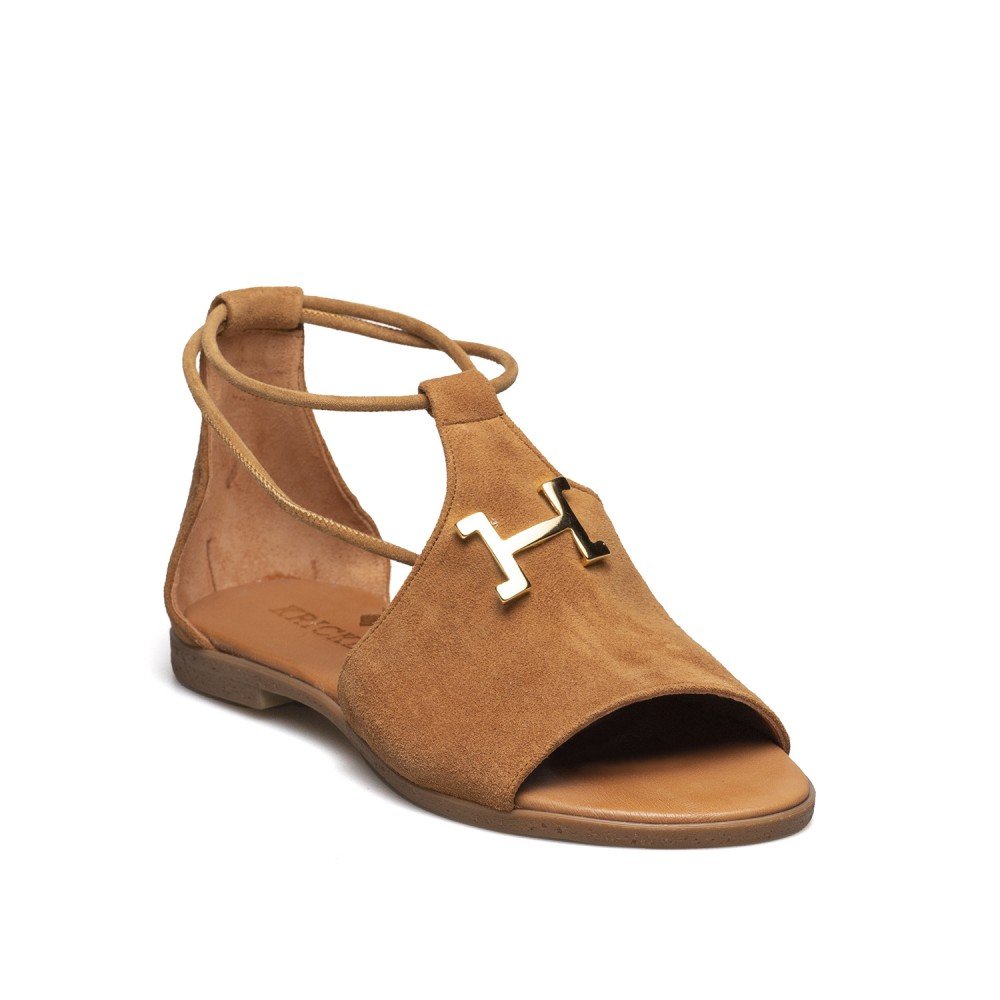 KRICKET ΓΥΝΑΙΚΕΙΑ ΔΕΡΜΑΤΙΝΑ FLAT ΣΑΝΔΑΛΙΑ 20225 ΤΑΜΠΑ - Image 2