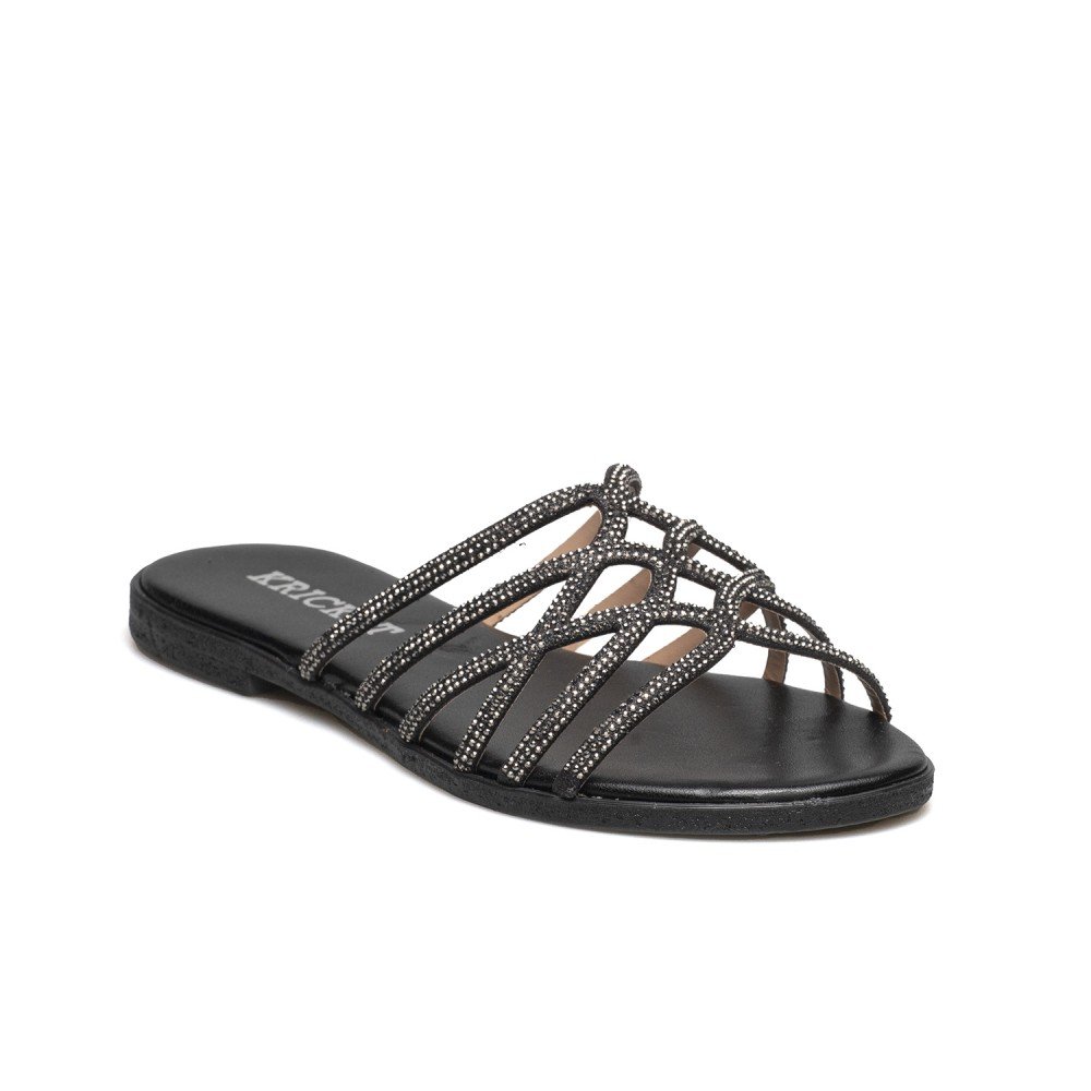 KRICKET ΓΥΝΑΙΚΕΙΕΣ ΔΕΡΜΑΤΙΝΕΣ ΠΑΝΤΟΦΛΕΣ ΜΕ ΣΤΡΑΣ 20299 ΜΑΥΡΕΣ - Image 2