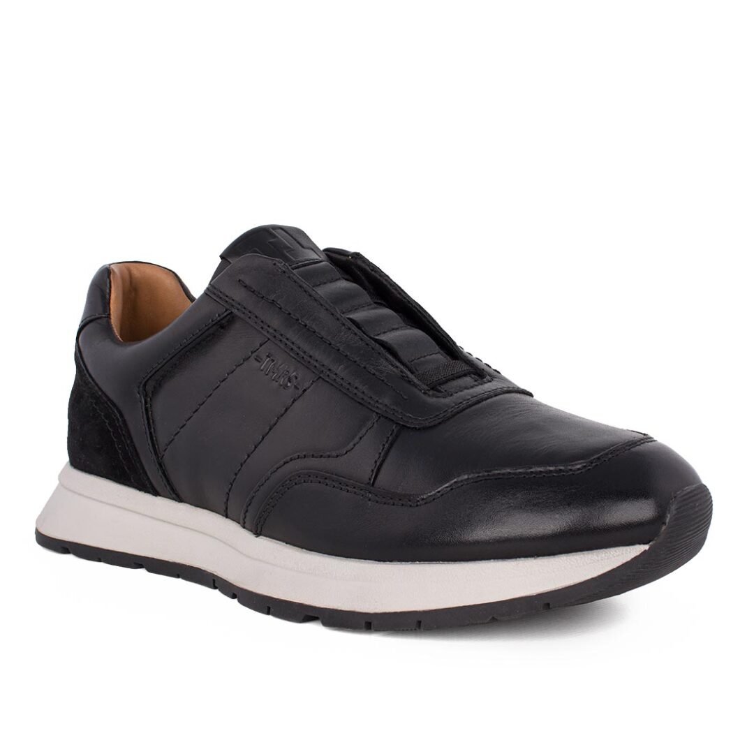 TAMARIS MEN ΑΝΔΡΙΚΑ ΔΕΡΜΑΤΙΝΑ SNEAKERS 1-14601-42 001 BLACK - Image 2