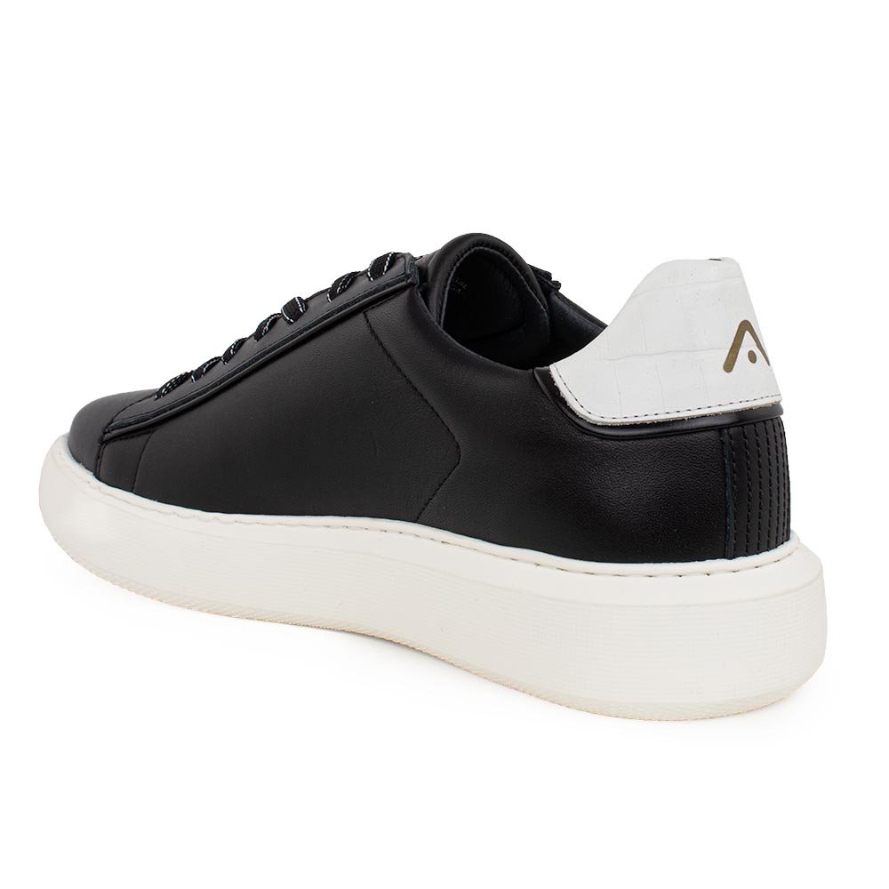 AMBITIOUS ΑΝΔΡΙΚΑ ΔΕΡΜΑΤΙΚΑ SNEAKERS ECLIPSE 11677D ΜΑΥΡΑ - Image 4