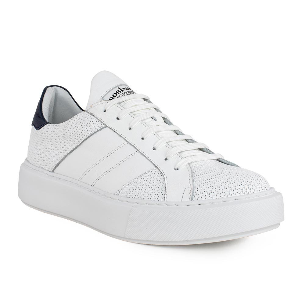 ROBINSON ΑΝΔΡΙΚΑ ΔΕΡΜΑΤΙΝΑ XLight SNEAKERS 69102 ΛΕΥΚΑ - Image 2