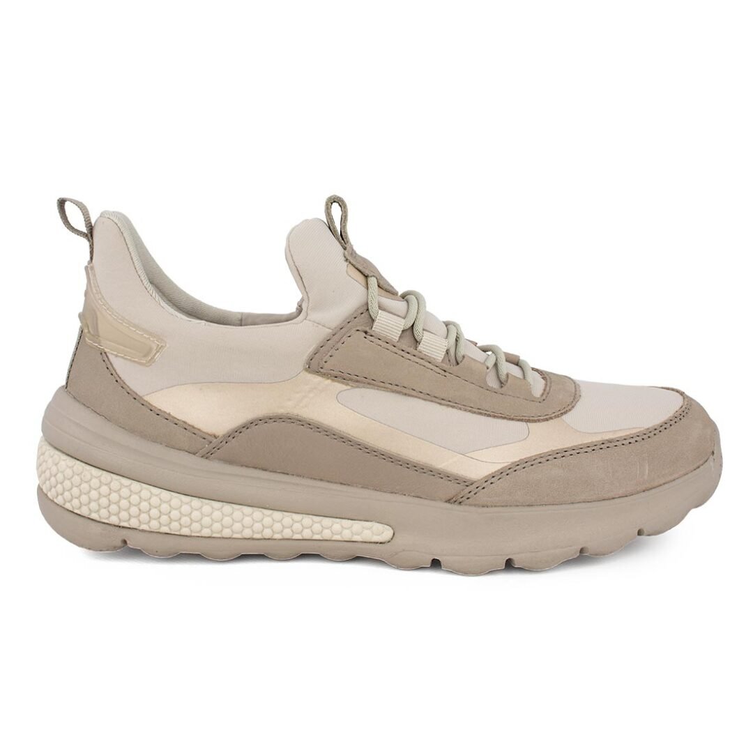 GEOX ΓΥΝΑΙΚΕΙΑ COMFORT SNEAKERS D SPHERICA ACTIF A LIGHT GREY SAND
