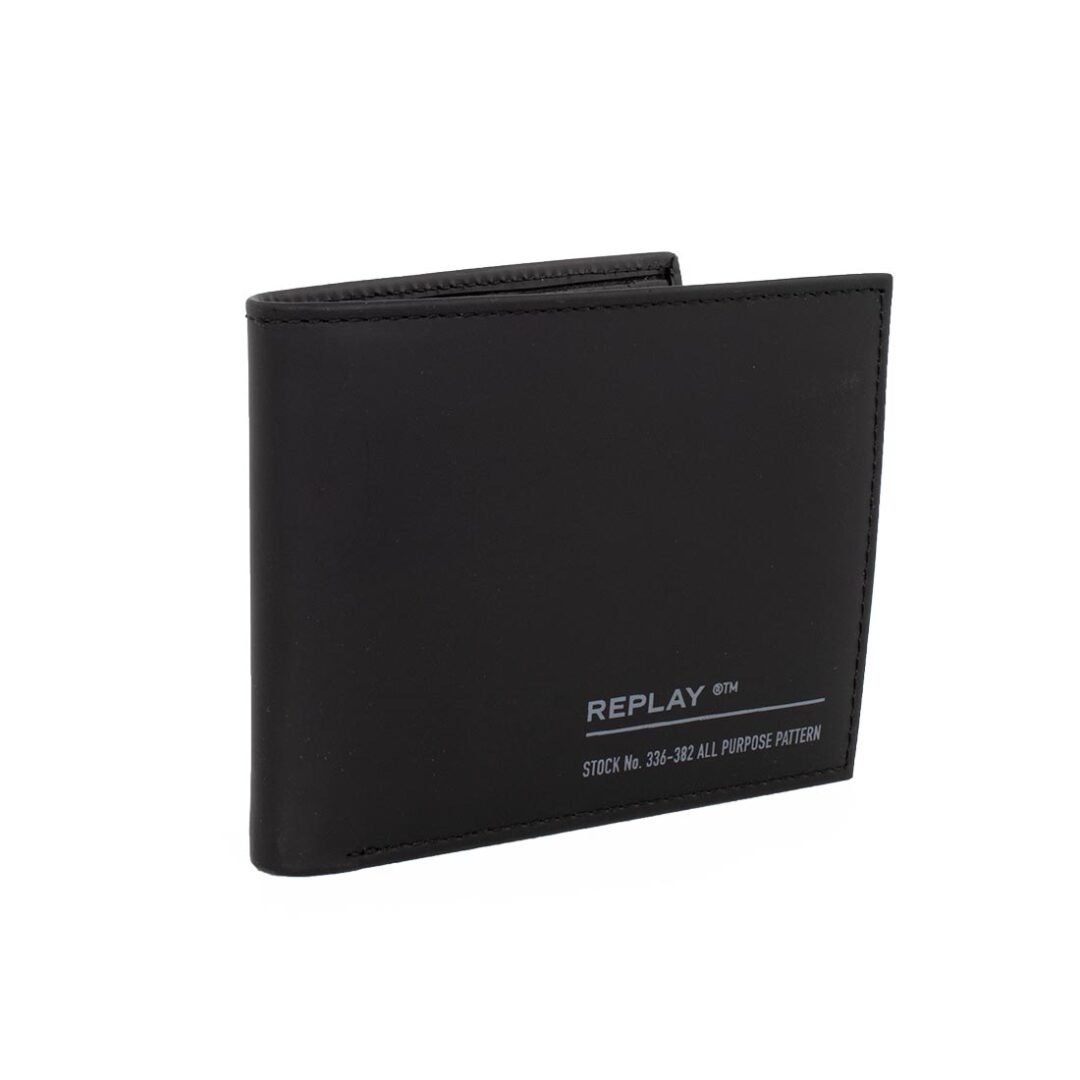 REPLAY ΑΝΔΡΙΚΟ ΔΕΡΜΑΤΙΝΟ ΠΟΡΤΟΦΟΛΙ FM5284.000 098 BLACK - Image 2