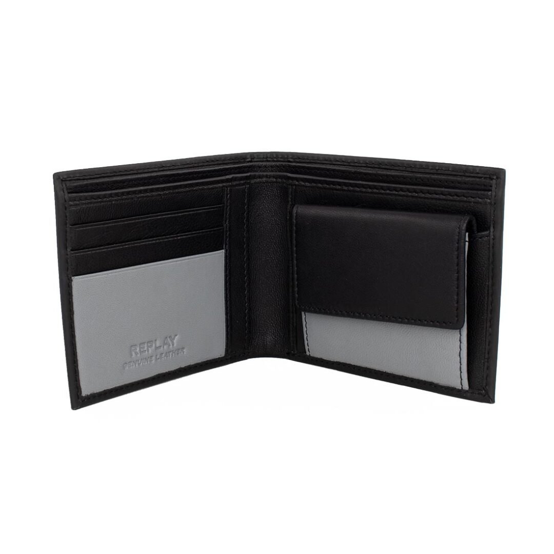 REPLAY ΑΝΔΡΙΚΟ ΔΕΡΜΑΤΙΝΟ ΠΟΡΤΟΦΟΛΙ FM5284.000 098 BLACK - Image 3