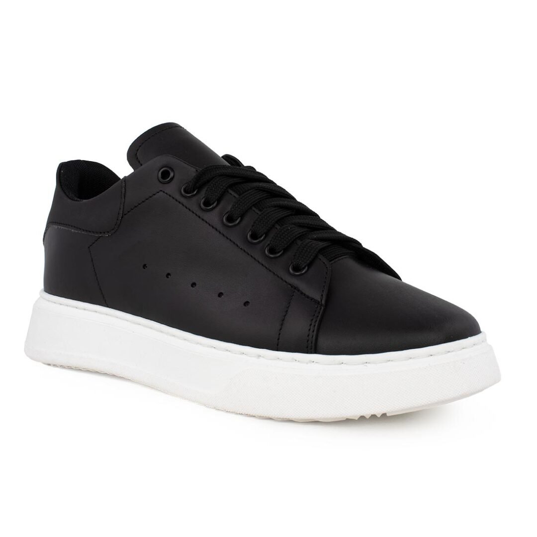 PERLAMODA ΑΝΔΡΙΚΑ ΔΕΡΜΑΤΙΝΑ SNEAKERS REY1IV BLACK - Image 2