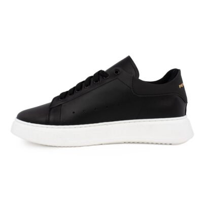 PERLAMODA ΑΝΔΡΙΚΑ ΔΕΡΜΑΤΙΝΑ SNEAKERS REY1IV BLACK - Image 3