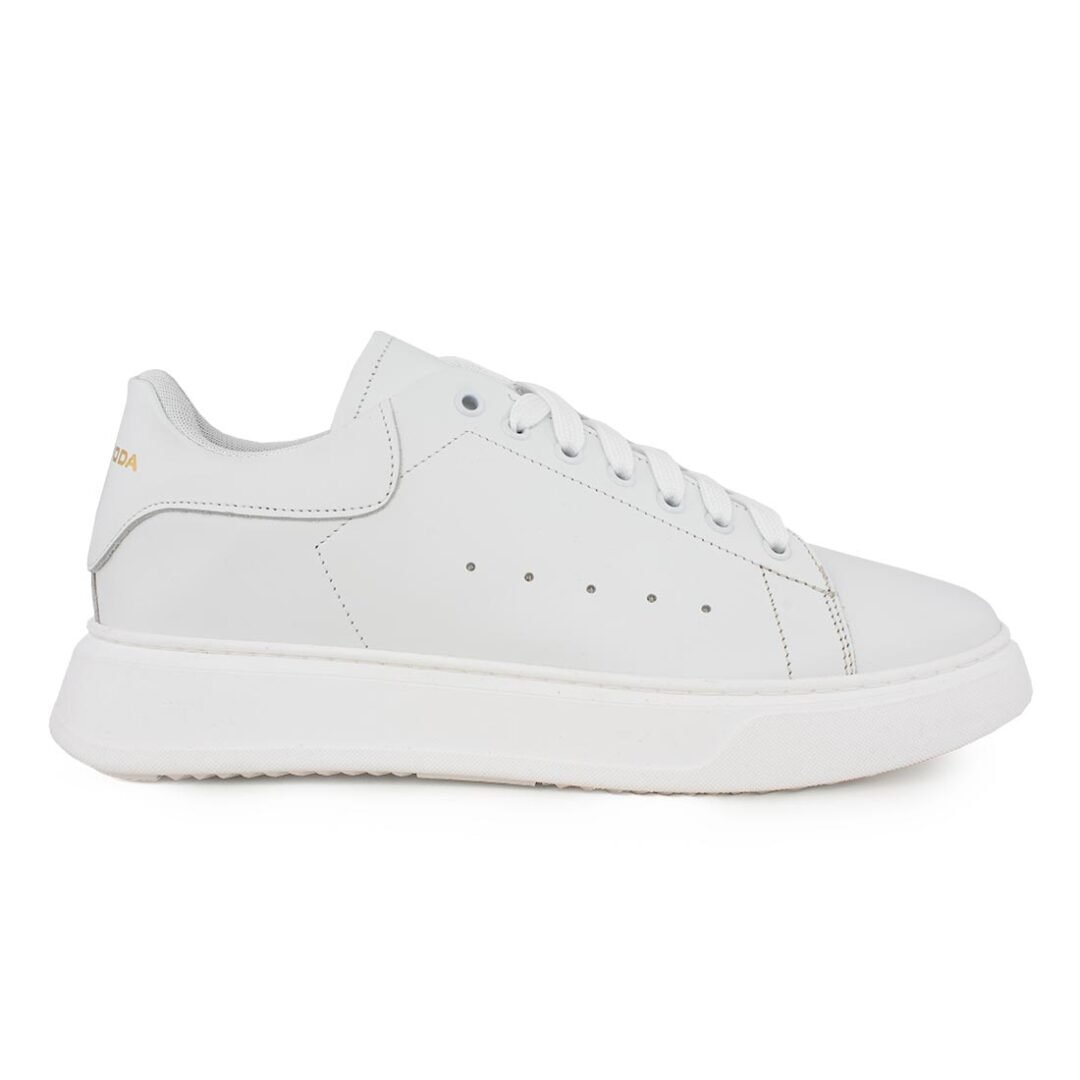 PERLAMODA ΑΝΔΡΙΚΑ ΔΕΡΜΑΤΙΝΑ SNEAKERS REY1IV WHITE