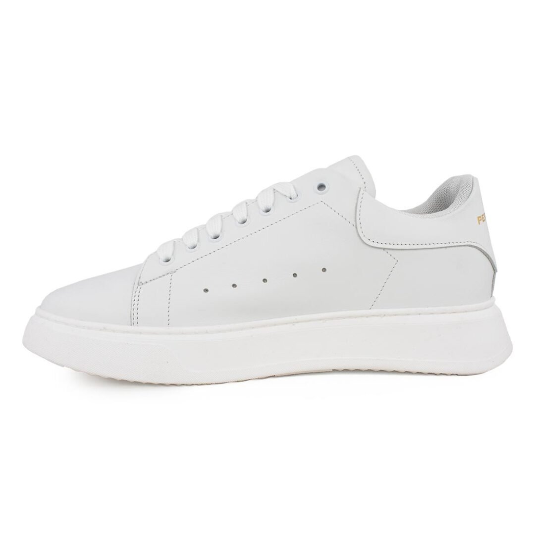 PERLAMODA ΑΝΔΡΙΚΑ ΔΕΡΜΑΤΙΝΑ SNEAKERS REY1IV WHITE - Image 3