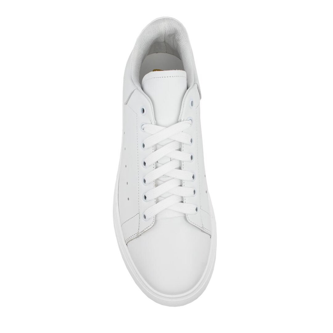 PERLAMODA ΑΝΔΡΙΚΑ ΔΕΡΜΑΤΙΝΑ SNEAKERS REY1IV WHITE - Image 5
