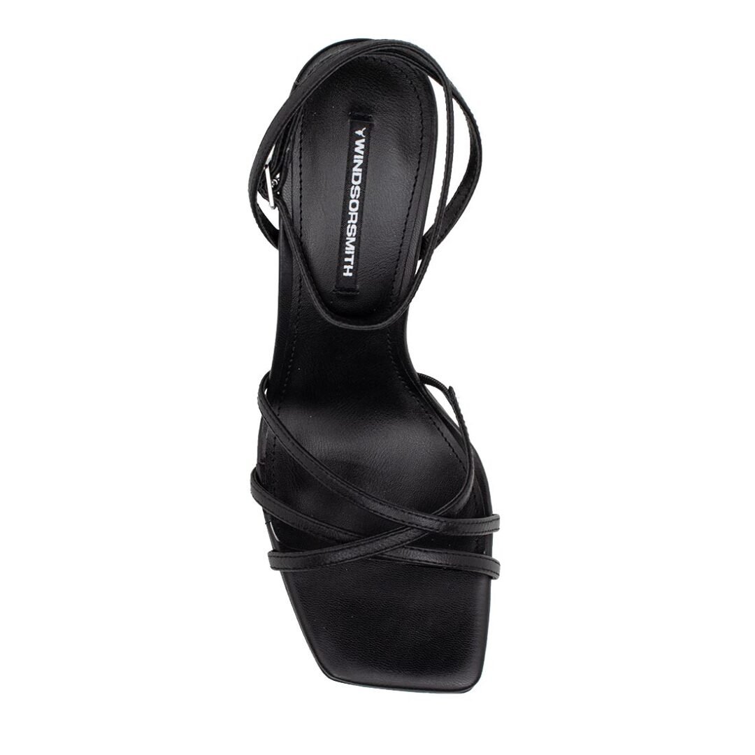 WINDSOR SMITH ΓΥΝΑΙΚΕΙΑ ΔΕΡΜΑΤΙΝΑ ΠΕΔΙΛΑ GODDESS BLACK - Image 6