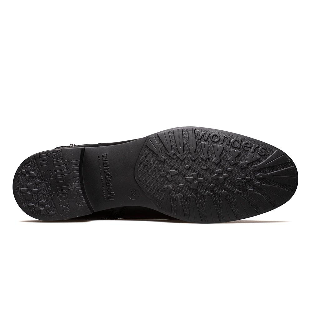 WONDERS ΓΥΝΑΙΚΕΙΑ COMFORT ΜΠΟΤΑΚΙΑ D-9301 ΜΑΥΡΑ - Image 4