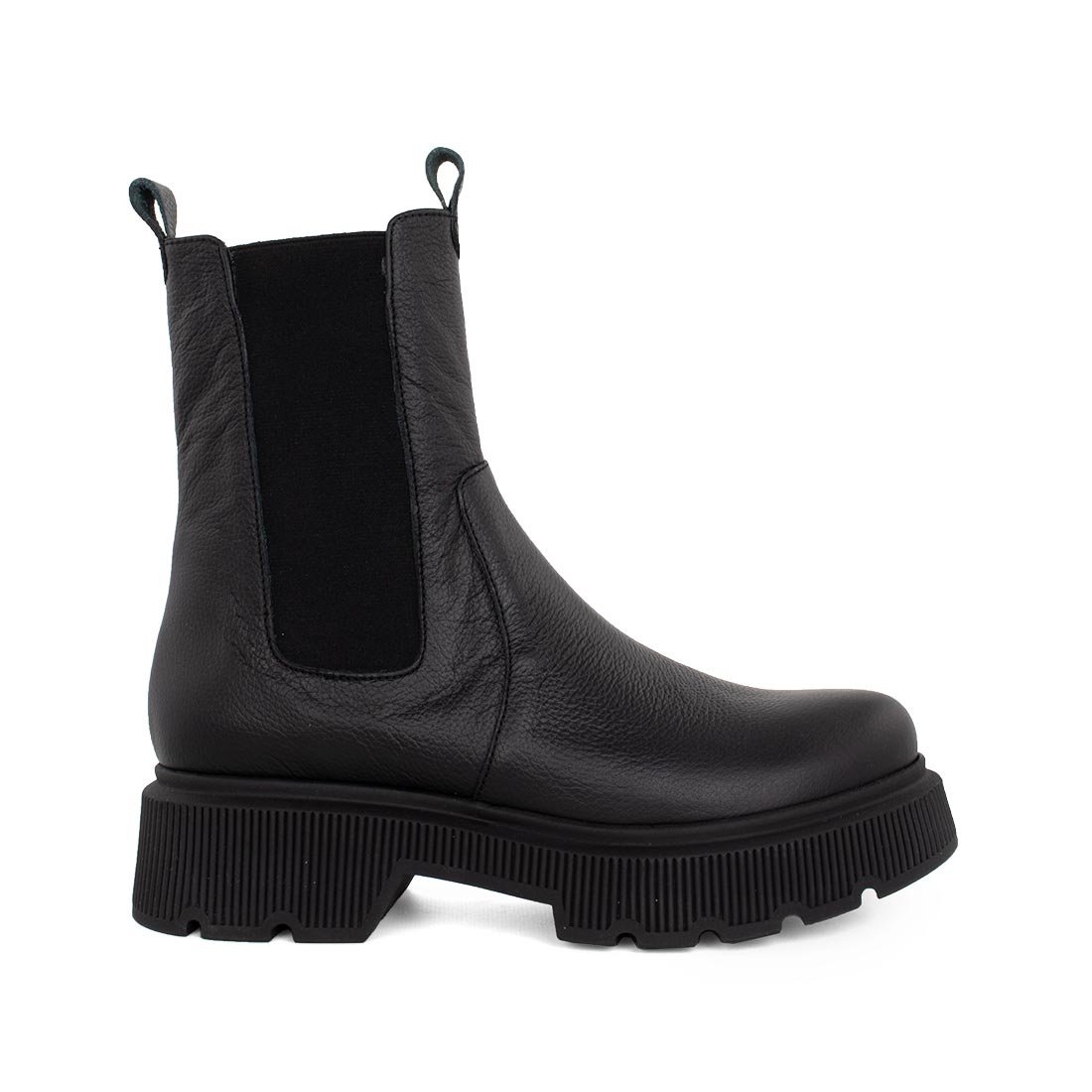 BeOn ΓΥΝΑΙΚΕΙΑ ΔΕΡΜΑΤΙΝΑ BIKER ΜΠΟΤΑΚΙΑ TAYLOR ΜΑΥΡΑ