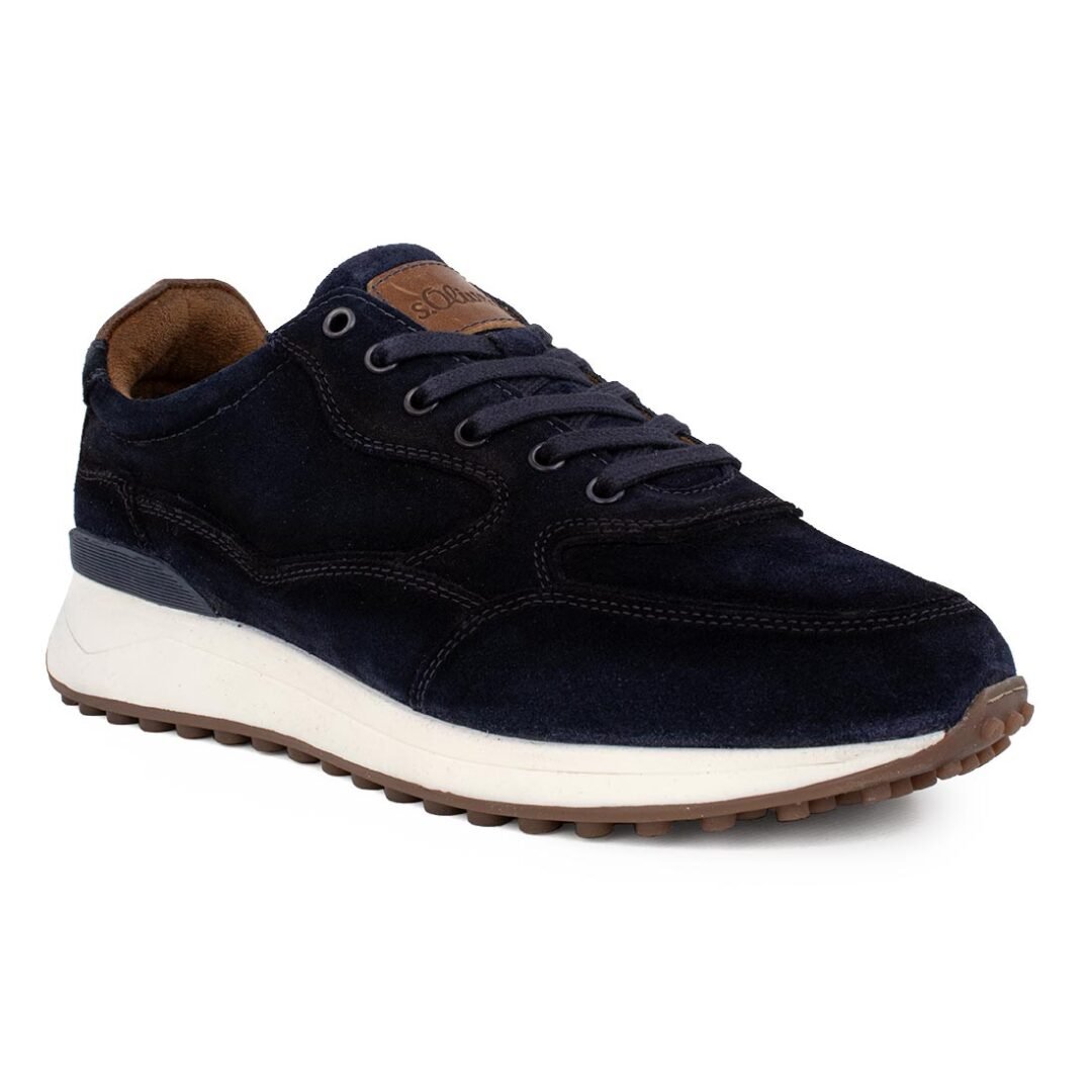 S.OLIVER ΑΝΔΡΙΚΑ ΔΕΡΜΑΤΙΝΑ SNEAKERS 5-13606-41 805 NAVY SUEDE - Image 2