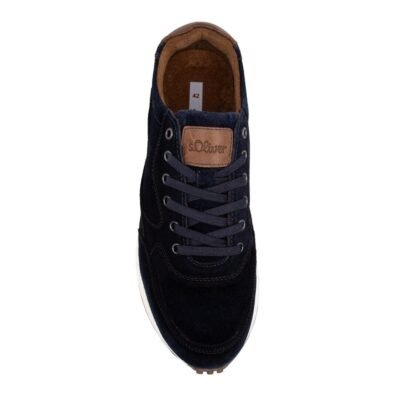 S.OLIVER ΑΝΔΡΙΚΑ ΔΕΡΜΑΤΙΝΑ SNEAKERS 5-13606-41 805 NAVY SUEDE - Image 5
