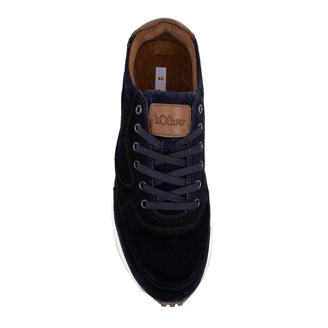 S.OLIVER ΑΝΔΡΙΚΑ ΔΕΡΜΑΤΙΝΑ SNEAKERS 5-13606-41 805 NAVY SUEDE - Image 5