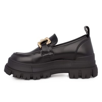 BUFFALO ΓΥΝΑΙΚΕΙΑ LOAFERS ASPHA LOAFER CHAIN N BLACK VEGAN NAPPA - Image 3