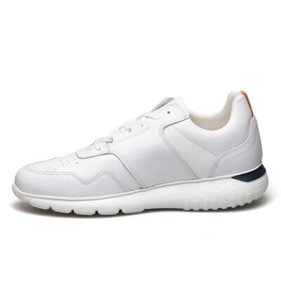PERLAMODA ΑΝΔΡΙΚΑ ΔΕΡΜΑΤΙΝΑ SNEAKERS 6486N ΛΕΥΚΑ - Image 3