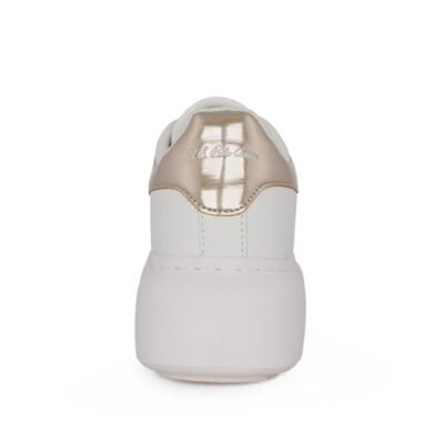 US POLO ΓΥΝΑΙΚΕΙΑ SNEAKERS BRITNY001 WHITE/GOLD - Image 4