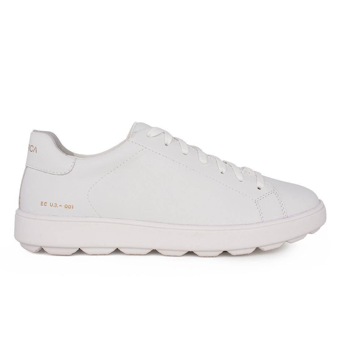 GEOX ΑΝΔΡΙΚΑ ΔΕΡΜΑΤΙΝΑ SNEAKERS SPHERICA ECUB-1 C WHITE NAPPA