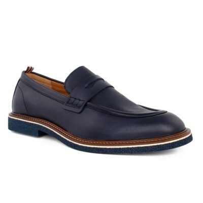 AMBITIOUS ΑΝΔΡΙΚΑ ΔΕΡΜΑΤΙΝΑ LOAFERS 11871A-6176AM NAVY - Image 2
