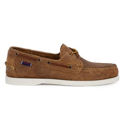 SEBAGO ΑΝΔΡΙΚΑ BOAT SHOES DOCKSIDES PORTLAND CRAZY BROWN TAN