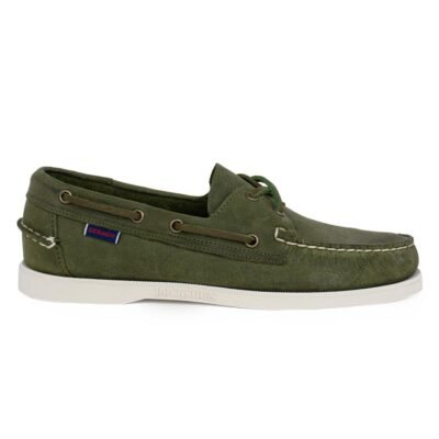 SEBAGO ΑΝΔΡΙΚΑ BOAT SHOES DOCKSIDES PORTLAND CRAZY GREEN MILITARY