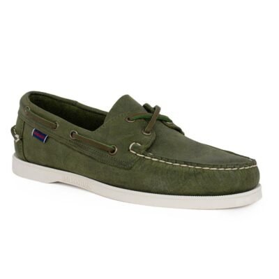 SEBAGO ΑΝΔΡΙΚΑ BOAT SHOES DOCKSIDES PORTLAND CRAZY GREEN MILITARY - Image 2