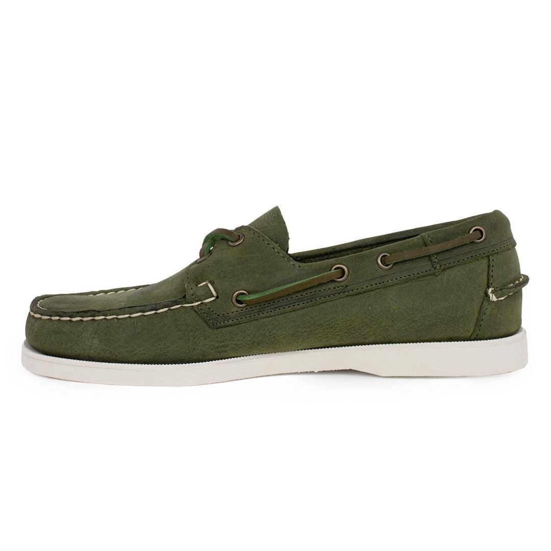 SEBAGO ΑΝΔΡΙΚΑ BOAT SHOES DOCKSIDES PORTLAND CRAZY GREEN MILITARY - Image 3
