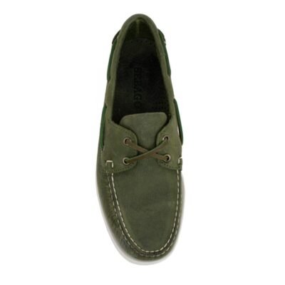 SEBAGO ΑΝΔΡΙΚΑ BOAT SHOES DOCKSIDES PORTLAND CRAZY GREEN MILITARY - Image 5