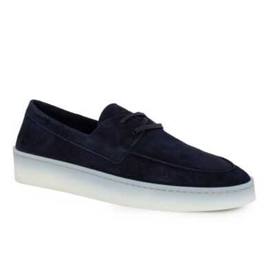 FRAU ΑΝΔΡΙΚΑ ΔΕΡΜΑΤΙΝΑ LOAFERS 30D7 13943 BLUE NUBUCK - Image 2
