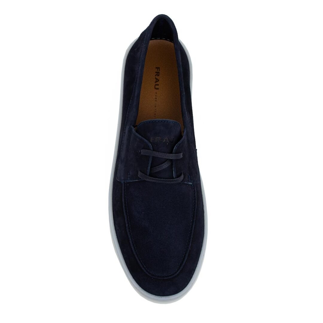 FRAU ΑΝΔΡΙΚΑ ΔΕΡΜΑΤΙΝΑ LOAFERS 30D7 13943 BLUE NUBUCK - Image 5