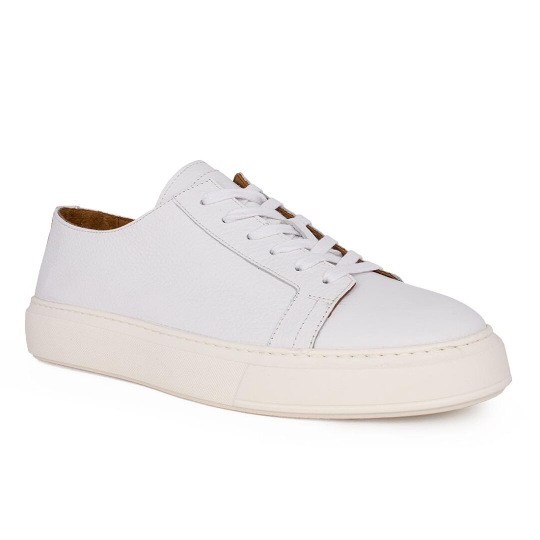 PERLAMODA ΑΝΔΡΙΚΑ ΔΕΡΜΑΤΙΝΑ SNEAKERS 7171875 GUTTI WHITE - Image 2