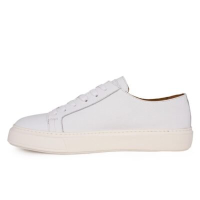 PERLAMODA ΑΝΔΡΙΚΑ ΔΕΡΜΑΤΙΝΑ SNEAKERS 7171875 GUTTI WHITE - Image 3